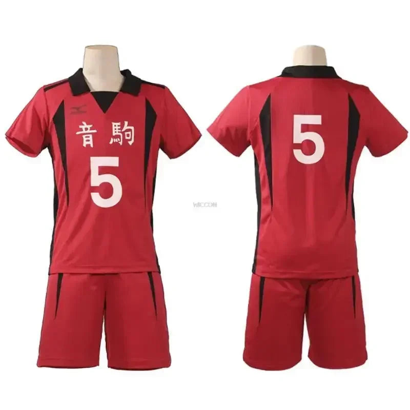 Anime Haikyuu Nekoma Middelbare School Kenma Kozume Cosplay Kostuum Geen 5 Jersey Korte Mouw Sportkleding Halloween Kleding