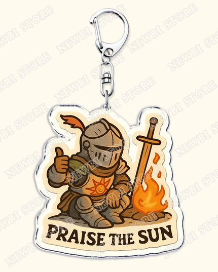 Video Game Dark Souls Keychains for Women Accessories Bag Bloodborne Malenia Melina Keyrings Jewelry Fans Gaming Friends Gift