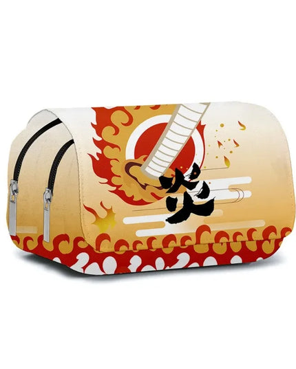 Demon Slayer 3D Anime Pen Bag Student Storage Bag Tanjirou Nezuko Zenitsu Giyuu Cartoon Pen Box Cute Boys Girls Pencil Case