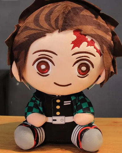 20cm Hot Japan Demon Slayer Plush Dolls Lovely Anime Kimetsu No Yaiba Kamado Tanjirou Nezuko Zenitsu Kyoujurou Toys Kids Gifts