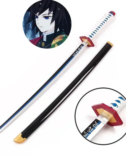 104cm Demon Slayer Katana Swords Tanjirou Zenitsu Katana Fake Sword Killer Devils Real Size Japanese Anime Cosplay Prop Toy Gift