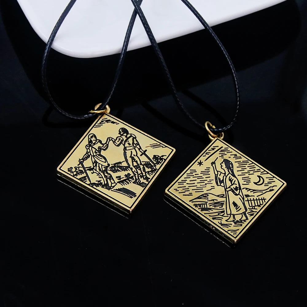 Game Ring Keychain Amulet Prosthetic Swordsman Pendant Necklaces for Men Women Bag Car Cosplay Props Accessories Jewelry