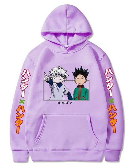 Hunter X Hunter Japan Anime Men Women Hoodies Harajuku Gon Killua Print Plus Size Sweatshirt Unisex Autumn Winter Streetwear