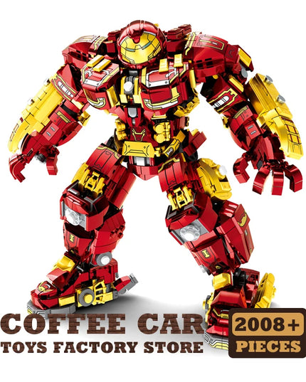 Superheroes Mecha DIY Building Blocks Movie Mech Hero 3D Model Armor Iron Robot MOC Bricks Toys For Adult Kid Boy Christmas Gift