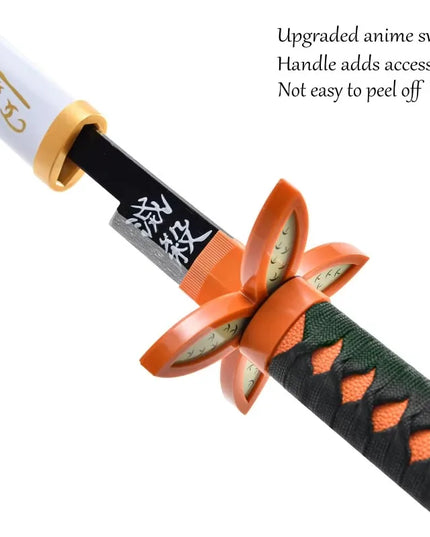 41in/104cm Demon Slayer Katana Anime Ninja Sword Demon Slayer Cosplay Prop Knife Real Size Samurai Sabre Japonesa Katana Sword
