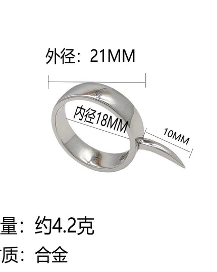 Annie Leonhart Cosplay Ring Anime Attack on Titan Metal Rings for Women Men Jewelry Accessories Props Halloween Gift