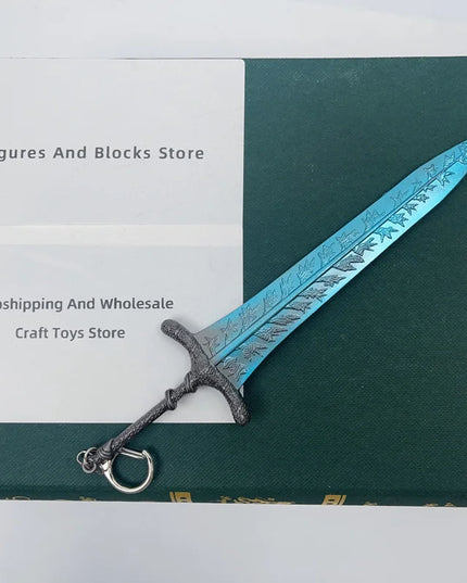 Elden Dark Moon Greatsword Model - 21cm/8.26in Zinc Alloy, Rust-resistant, Not Sharp, Ideal for Ring Collectors, Display