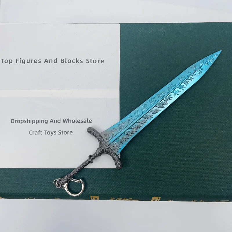 Elden Dark Moon Greatsword Model - 21cm/8.26in Zinc Alloy, Rust-resistant, Not Sharp, Ideal for Ring Collectors, Display