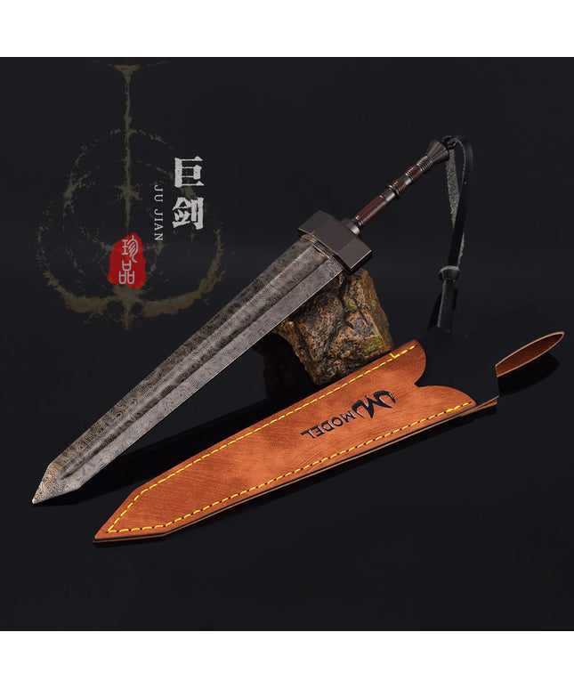 22cm Greatsword Elden Rings Colossal Sword Game Keychain Swords Katana Weapon Model Accessories Keychains Ornaments Gifts Toys