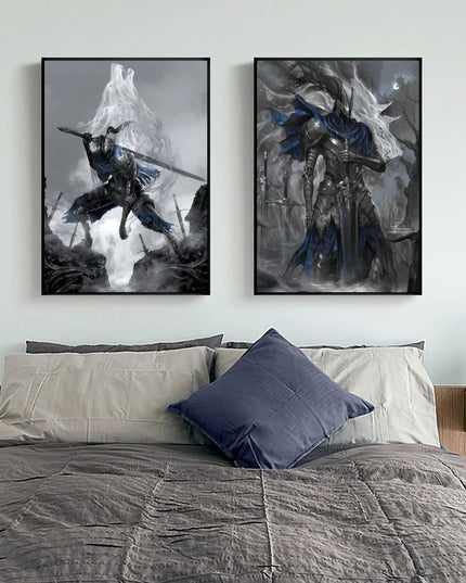 1pc DARK SOULS Adventure Game Poster Wall Art Home Decor Room Decor Digital Painting Living Room Restaurant Kitchen Art