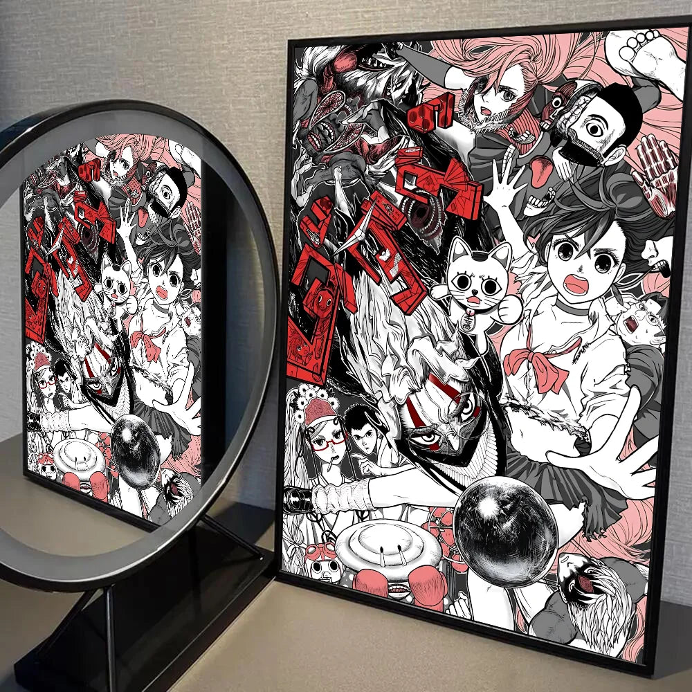 1PC Classic Anime Dandadan Poster Self-adhesive Art Waterproof Paper Sticker Coffee House Bar Room Wall Decor