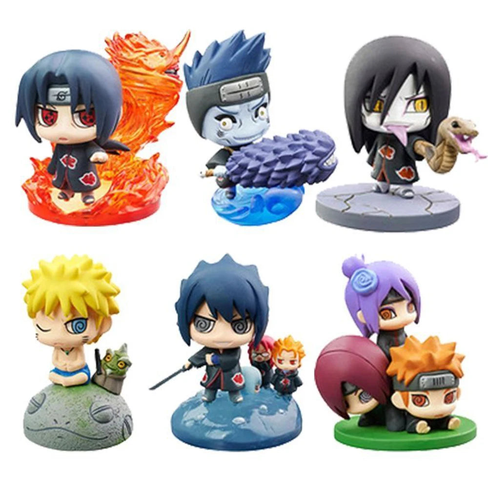 Hot Naruto Shippuden Anime figure Model Sasuke kakashi Gaara Action Figurine PVC Statue Collectible Toy  Doll children gifts