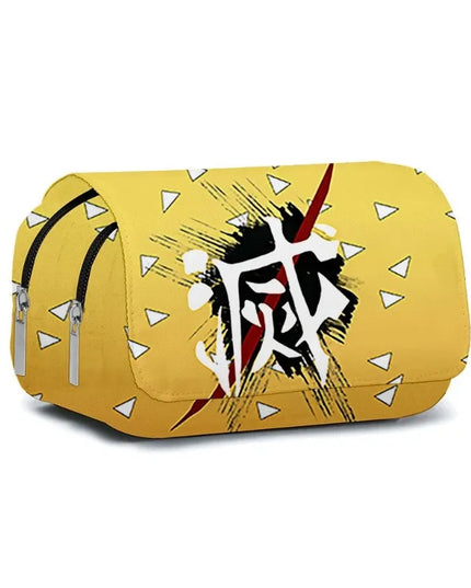 Demon Slayer 3D Anime Pen Bag Student Storage Bag Tanjirou Nezuko Zenitsu Giyuu Cartoon Pen Box Cute Boys Girls Pencil Case