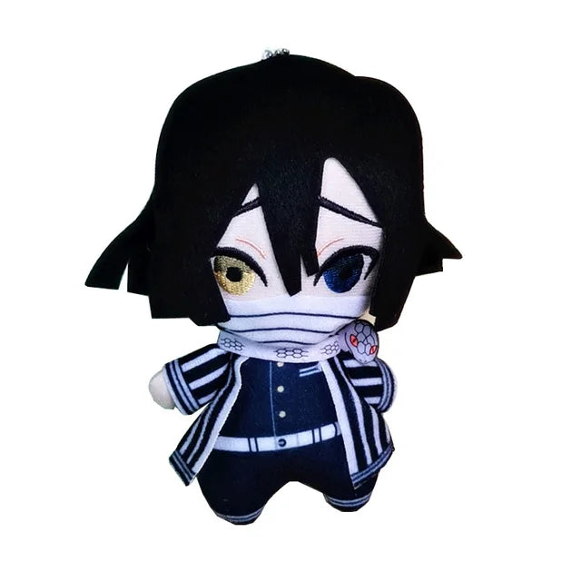15cm Japan Anime Demon Slayer Akaza Rui Iguro Obanai Tanjirou Kamado Nezuko Agatsuma Zenitsu Plush Toys Doll Peluche Gift