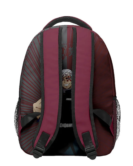 Anime Demon Slayer Tanjiro Nezuko 3D Printed Backpack for College Students Large School Bag 15 Inch Laptop Bag Middle School