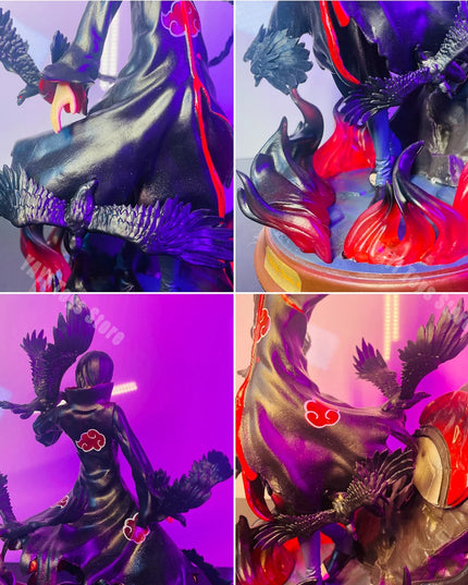 Naruto Anime Figure Uchiha Itachi Pvc Action Figure Toy Naruto Shippuden Uchiha Itachi And Crow Collection Model Toy 25cm