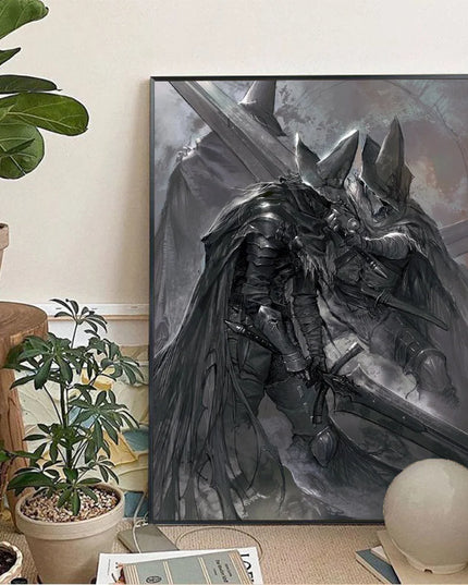 1pc DARK SOULS Adventure Game Poster Wall Art Home Decor Room Decor Digital Painting Living Room Restaurant Kitchen Art