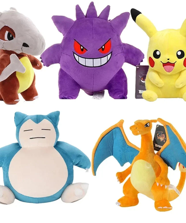Pokemon Pikachu Pichu Charmander Bulbasaur Squirtle Psyduck Eevee Plush Soft Stuffed Animals Peluche Plushie Toy Small Doll