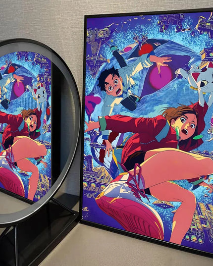 1PC Classic Anime Dandadan Poster Self-adhesive Art Waterproof Paper Sticker Coffee House Bar Room Wall Decor