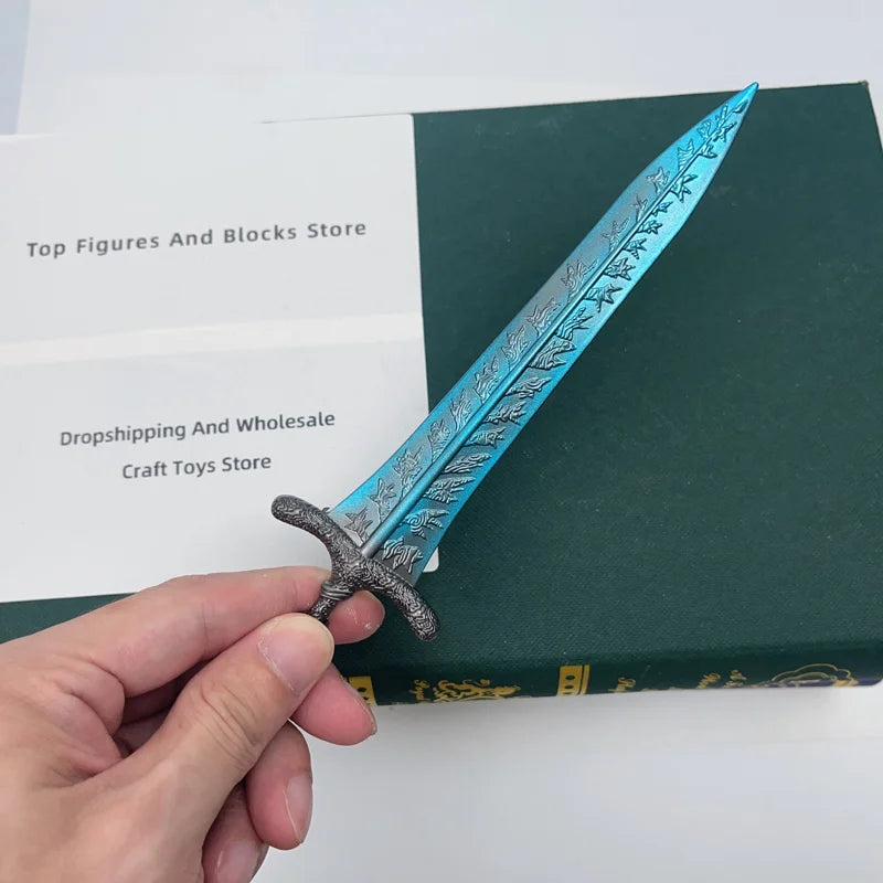 Elden Dark Moon Greatsword Model - 21cm/8.26in Zinc Alloy, Rust-resistant, Not Sharp, Ideal for Ring Collectors, Display