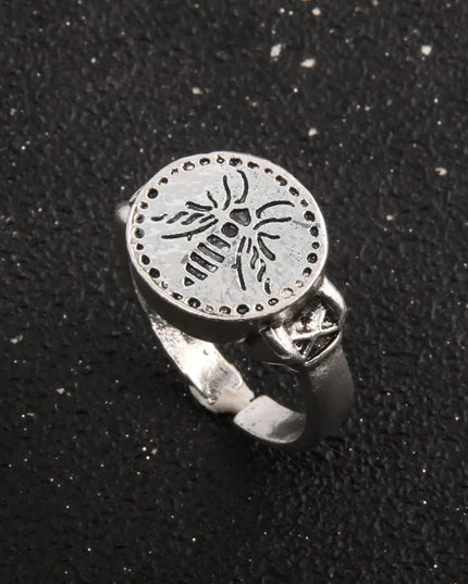 Game Dark Souls Ring Black Red Sapphire Vintage Style Ring Adjustable Metal Rings For Women Men Cosplay Jewelry Accessories Gift