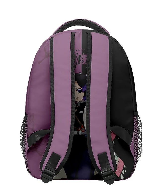 Anime Demon Slayer Tanjiro Nezuko 3D Printed Backpack for College Students Large School Bag 15 Inch Laptop Bag Middle School