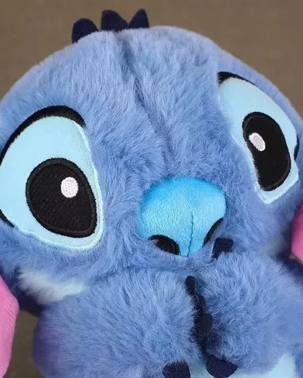Stitch Anime Plush Doll With Lighting Music Airbag Kawaii Appease Toy Baby To Soothe Sleep Peluche For Kids Gift