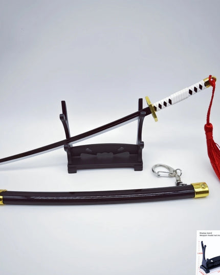 Demon Slayer Peripherals Tanjiro, Agatsuma Zenitsu Katana Full Metal Weapons Bounce Jump Knife Crafts Toy Sword Model Ornaments