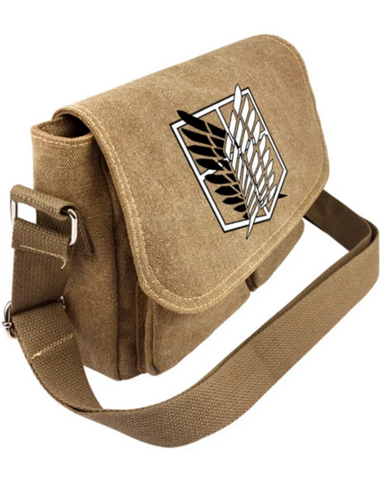 Attack on Titan Canvas Handbag Shoulder Bag Japan Anime Crossbody Bag Messenger Bags Shoulder Bag Cartoon School Book Tote Gift