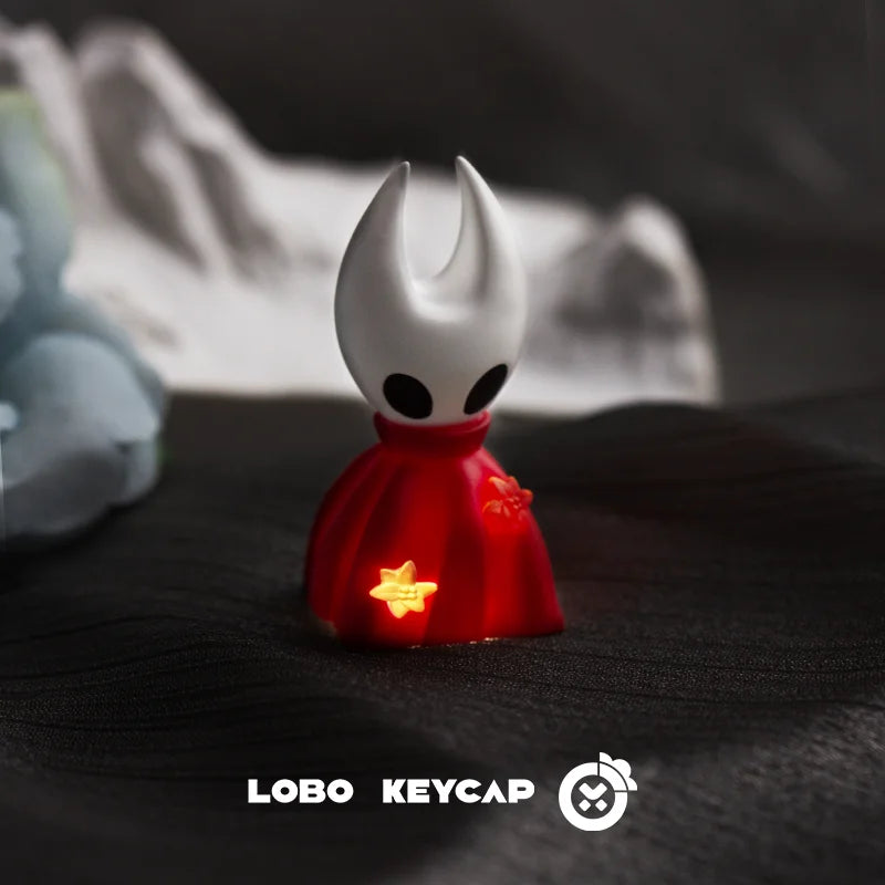 Hollow Knight Keycap Single Transparent Kawaii Hornet Creative Keycap Resin Mechanical Keyboard Customized Esc Game Peripheral