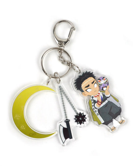 Demon Slayer Anime Character Tokitou Muichirou Uzui Tengen Tanjirou Acrylic Keychain Pendant Accessories