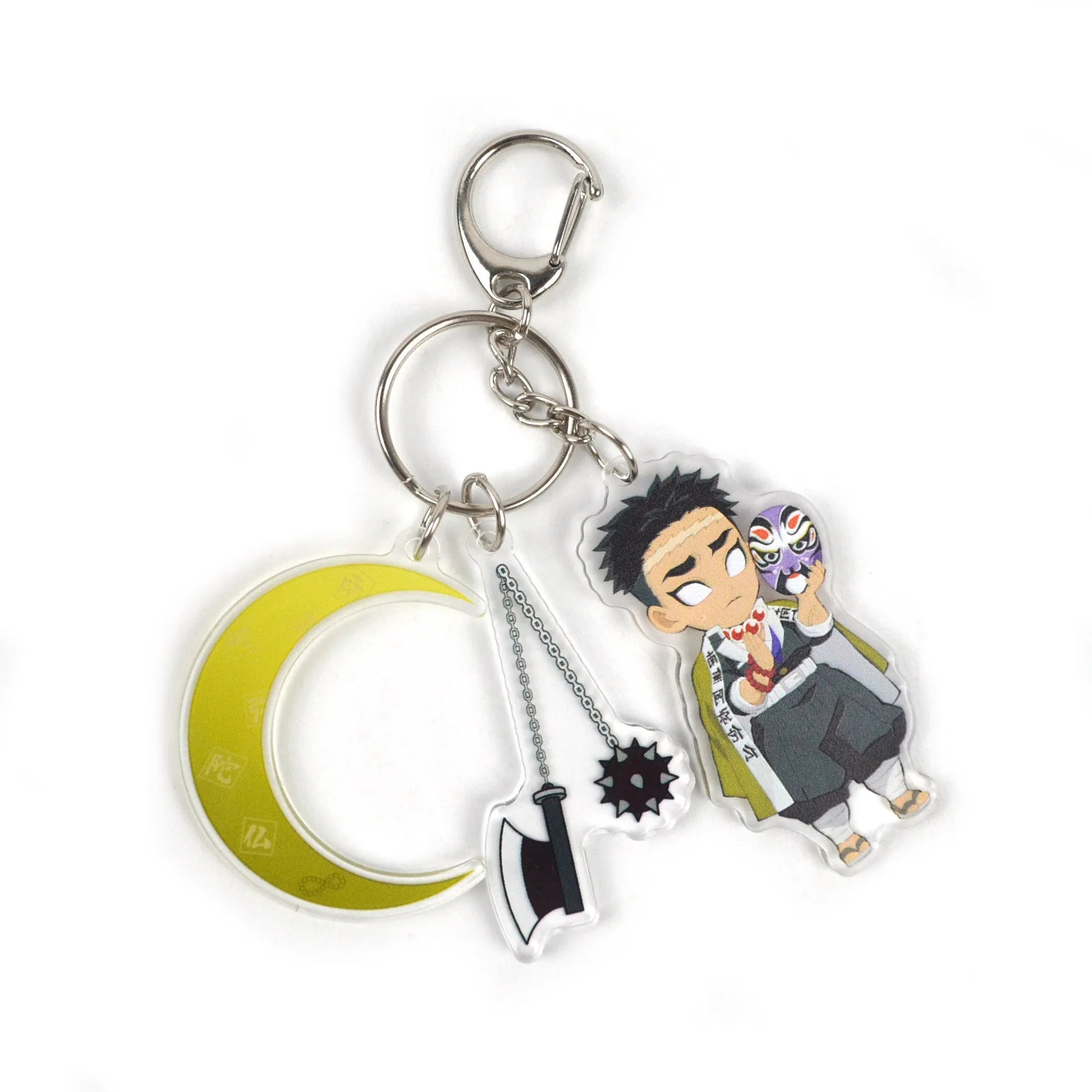 Demon Slayer Anime Character Tokitou Muichirou Uzui Tengen Tanjirou Acrylic Keychain Pendant Accessories