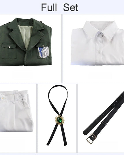 Attack on Titan Eren Levi Cosplay Costume Women Men Shingeki No Kyojin Scouting Legion Soldier Jacket Coat Windbreaker Uniform