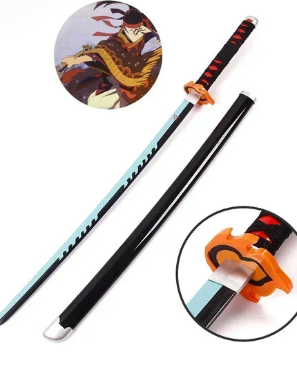 104cm Demon Slayer Katana Swords Tanjirou Zenitsu Katana Fake Sword Killer Devils Real Size Japanese Anime Cosplay Prop Toy Gift