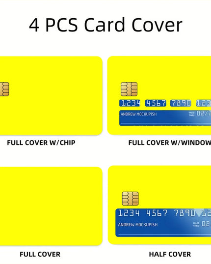 HUNTER Film Skin Cover Credit Card Stickers 4PCS Debit Front Anime H-HUNTER x Decoration Bank Bus Pass Waterproof