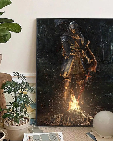 1pc DARK SOULS Adventure Game Poster Wall Art Home Decor Room Decor Digital Painting Living Room Restaurant Kitchen Art