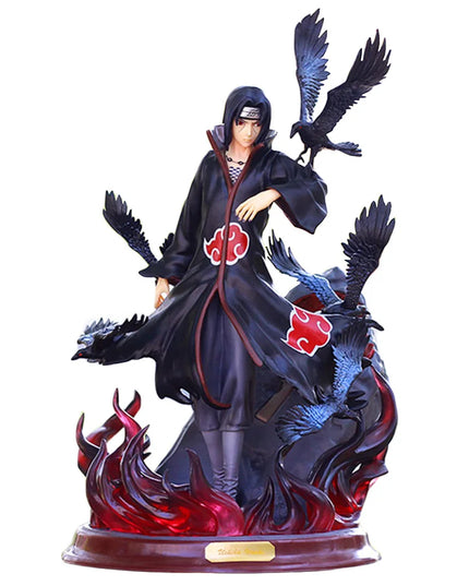 Naruto Anime Figure Uchiha Itachi Pvc Action Figure Toy Naruto Shippuden Uchiha Itachi And Crow Collection Model Toy 25cm