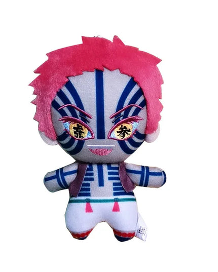 15cm Japan Anime Demon Slayer Akaza Rui Iguro Obanai Tanjirou Kamado Nezuko Agatsuma Zenitsu Plush Toys Doll Peluche Gift