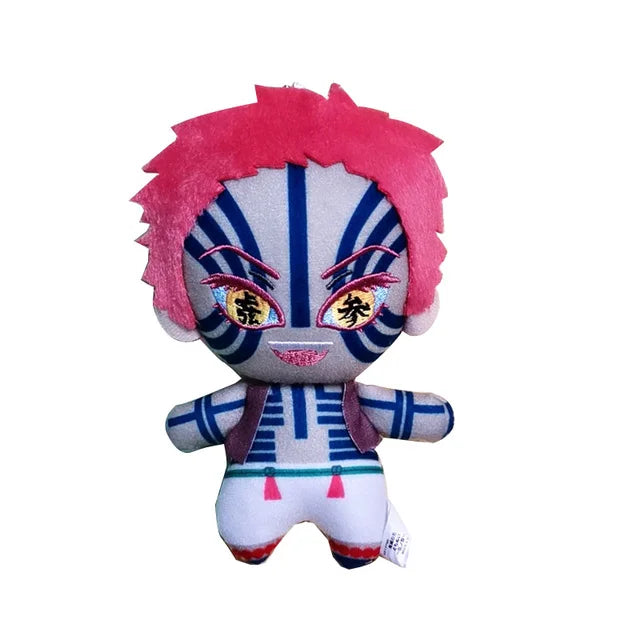 15cm Japan Anime Demon Slayer Akaza Rui Iguro Obanai Tanjirou Kamado Nezuko Agatsuma Zenitsu Plush Toys Doll Peluche Gift