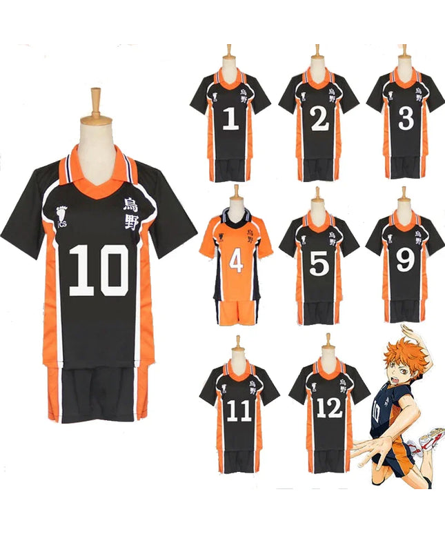 Haikyu!! Haikyuu Cosplay Costume Karasuno Koukou High School Volleyball Club Hinata Shoyo Kageyama Tobio Sportswear Jerseys