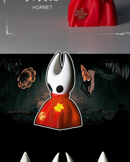 Hollow Knight Keycap Single Transparent Kawaii Hornet Creative Keycap Resin Mechanical Keyboard Customized Esc Game Peripheral