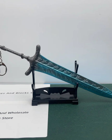 Elden Dark Moon Greatsword Model - 21cm/8.26in Zinc Alloy, Rust-resistant, Not Sharp, Ideal for Ring Collectors, Display