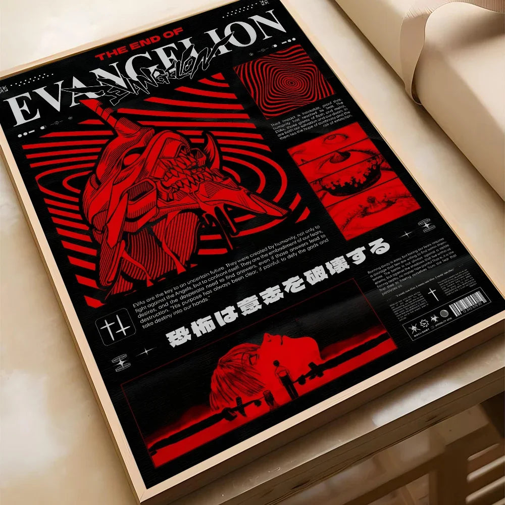 1PC G-Genesis N-NeonS E-Evangelion Poster Poster Paper Print Home Living Room Bedroom Entrance Bar Cafe Art Painting Decoration
