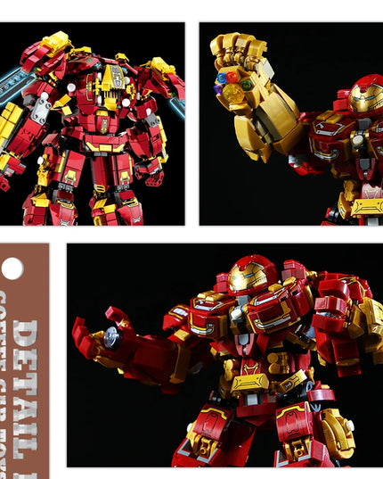 Superheroes Mecha DIY Building Blocks Movie Mech Hero 3D Model Armor Iron Robot MOC Bricks Toys For Adult Kid Boy Christmas Gift