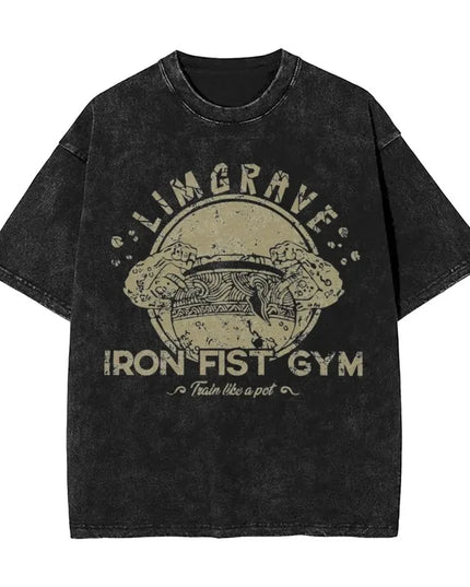 R-Rings Radahn E-Eldening Washed T Shirts Streetwear Hip Hop Casual T-Shirt Tees for Men and Women Short Sleeve Harajuku Graphic