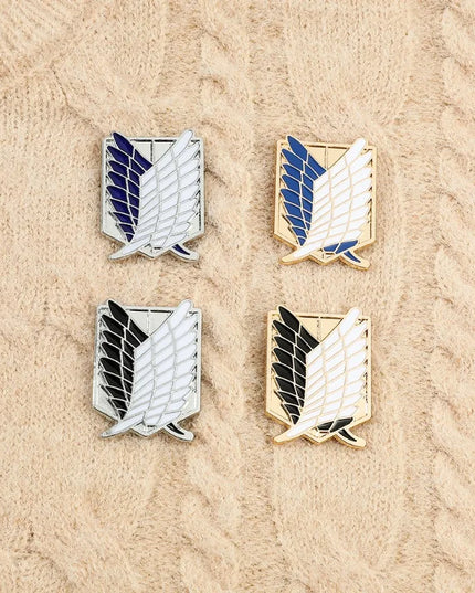 Anime Peripheral Jewelry Shirt Bag Popular Accessories Pins ZXMJ Attack on Titan Same Style Brooch Wings of Freedom Logo Badge