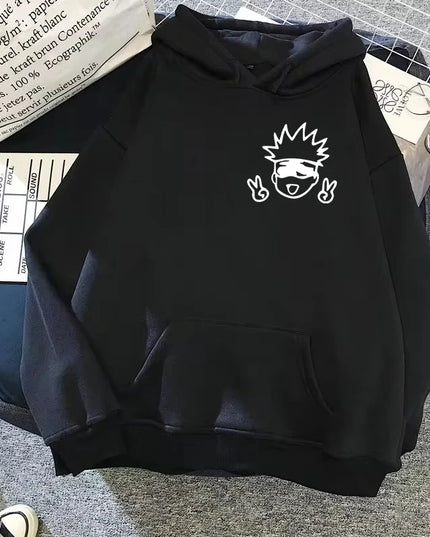 2024 Spring Autunm Unisex Jujutsu Kaisen Anime Hoodies Sweatshirts Large Animated DesignsKawaii Gojo Satoru Graphic Streetwear