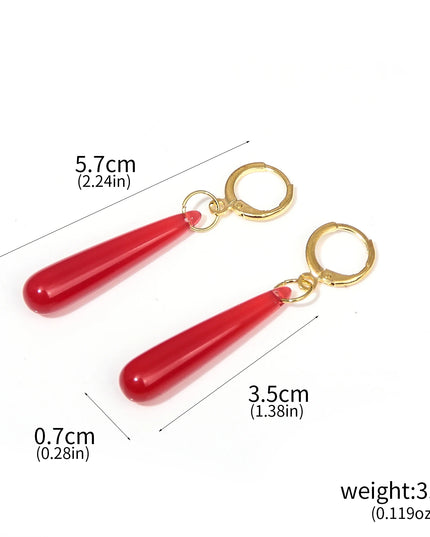 Anime Frieren: Beyond Journey's End Red Earrings Frieren At The Funeral Frieren stud Earrings Pendant Frieren Elf Cosplay Gift