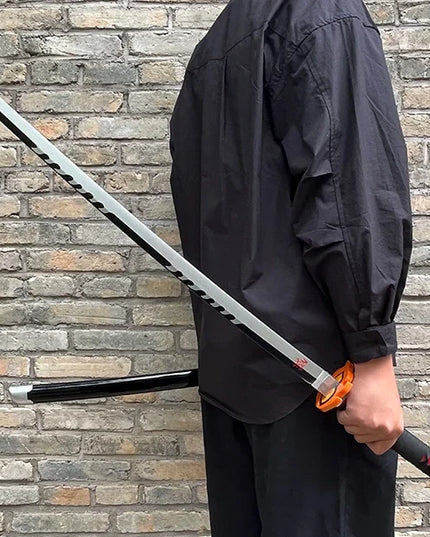 104cm Demon Slayer Katana Swords Tanjirou Zenitsu Katana Fake Sword Killer Devils Real Size Japanese Anime Cosplay Prop Toy Gift