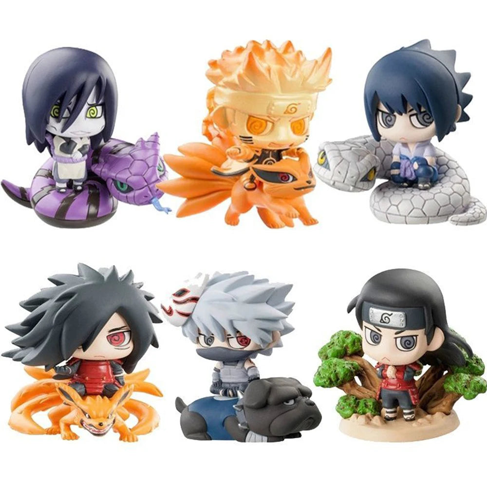 Hot Naruto Shippuden Anime figure Model Sasuke kakashi Gaara Action Figurine PVC Statue Collectible Toy  Doll children gifts
